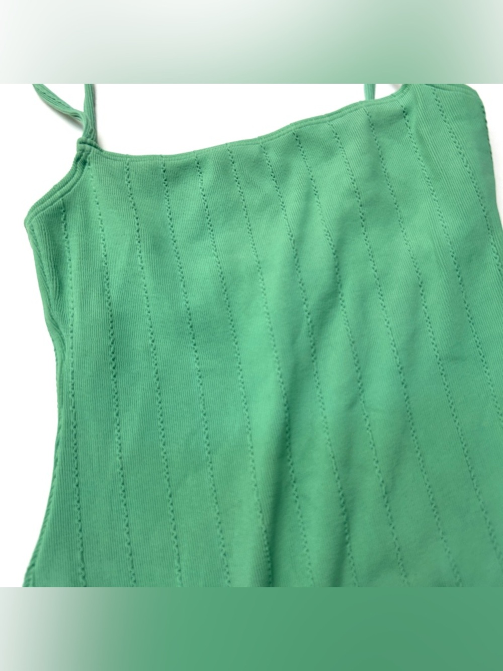 Billabong x Salty Blonde Sunset Rib Swimsuit in Mint Green High Leg - Picture 7 of 12